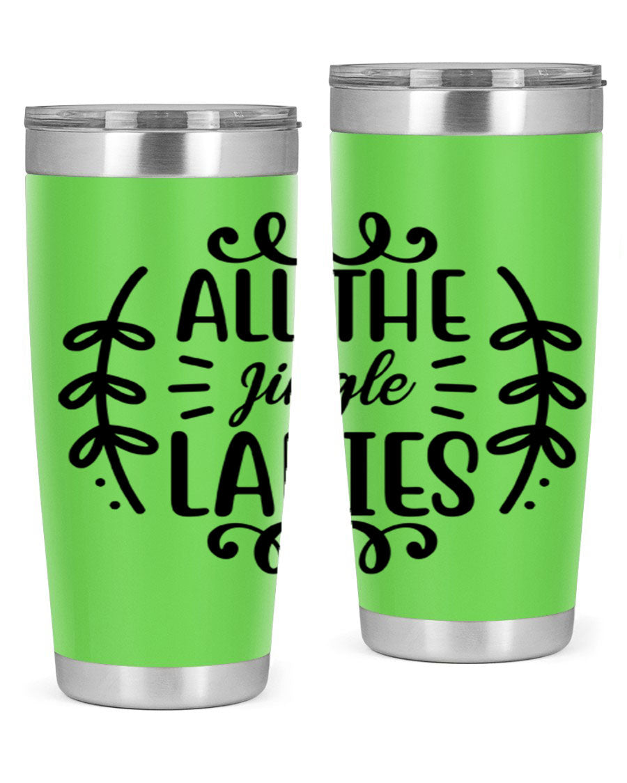 All The Jingle Ladies Cotton Tank featuring a festive design, perfect for holiday celebrations.