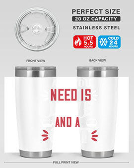 All You Need Is Love Style 27# Cat Tumbler in stainless steel with a vibrant design, perfect for hot and cold beverages.