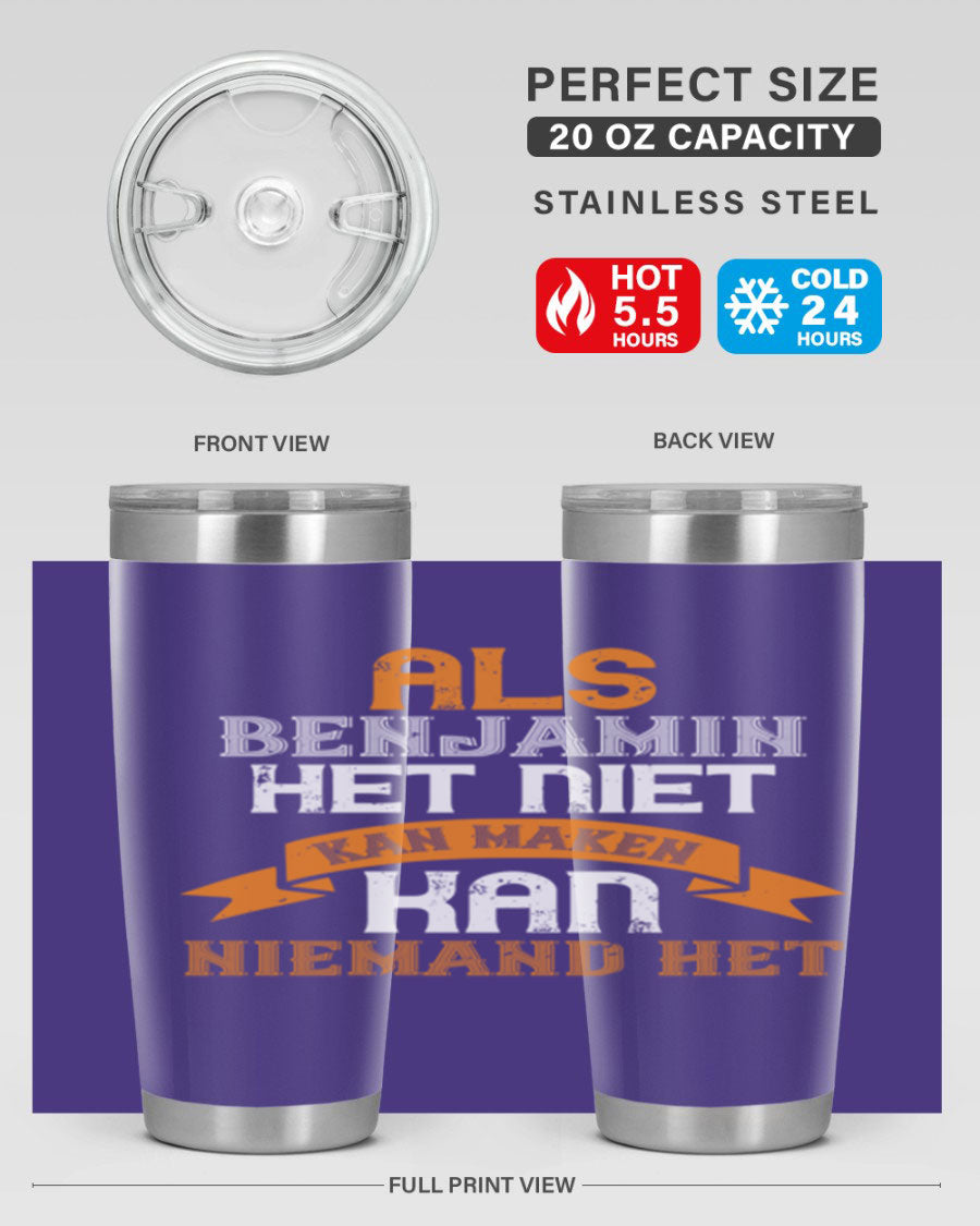 A stylish 20oz and 30oz stainless steel tumbler with a press-in lid, designed for keeping drinks hot or cold, featuring a unique print for grandpa or papa.