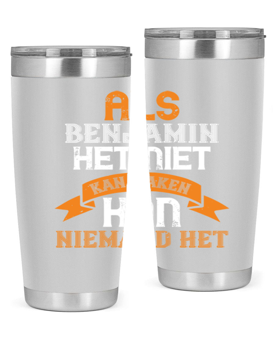 A stylish 20oz and 30oz stainless steel tumbler with a press-in lid, designed for keeping drinks hot or cold, featuring a unique print for grandpa or papa.