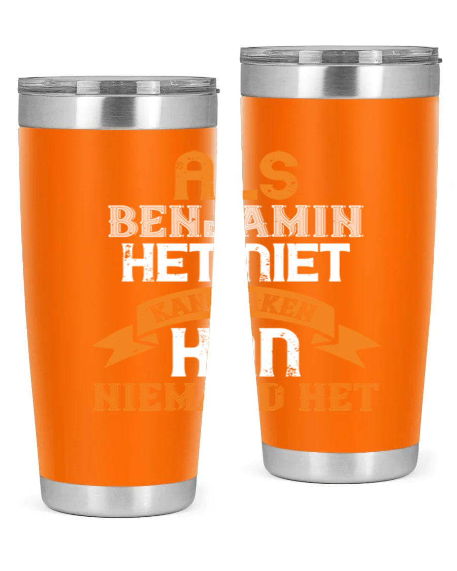 A stylish 20oz and 30oz stainless steel tumbler with a press-in lid, designed for keeping drinks hot or cold, featuring a unique print for grandpa or papa.