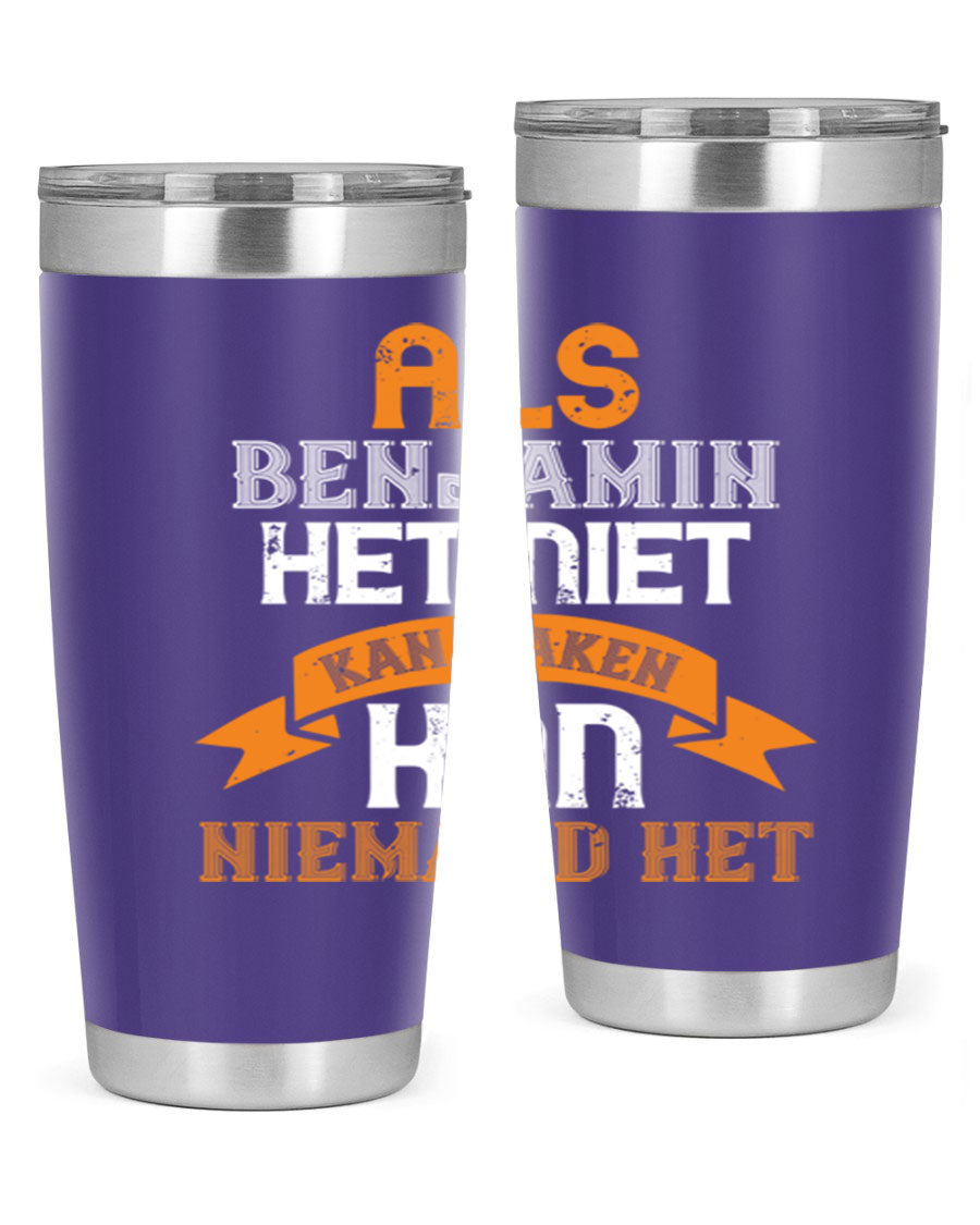 A stylish 20oz and 30oz stainless steel tumbler with a press-in lid, designed for keeping drinks hot or cold, featuring a unique print for grandpa or papa.