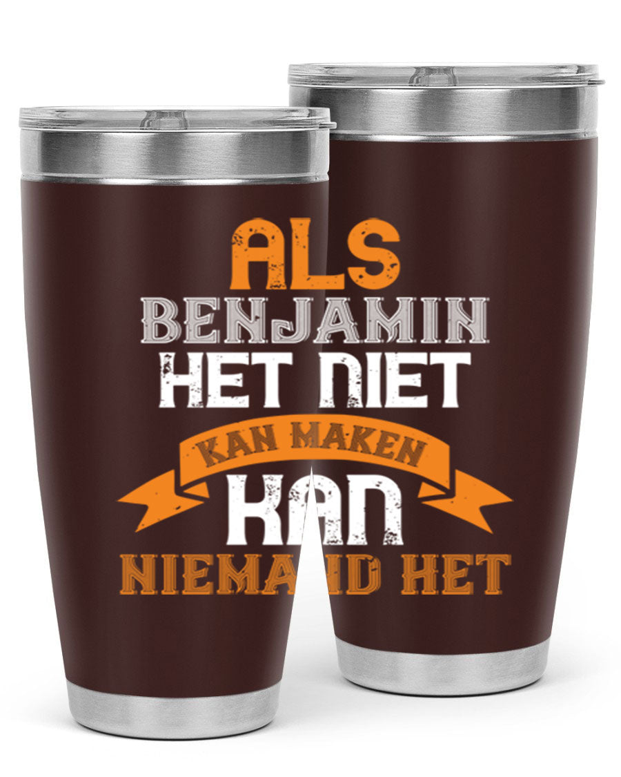 A stylish 20oz and 30oz stainless steel tumbler with a press-in lid, designed for keeping drinks hot or cold, featuring a unique print for grandpa or papa.