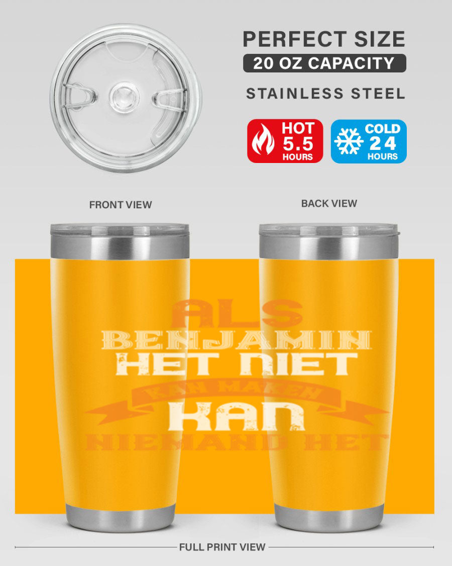 A stylish 20oz and 30oz stainless steel tumbler with a press-in lid, designed for keeping drinks hot or cold, featuring a unique print for grandpa or papa.