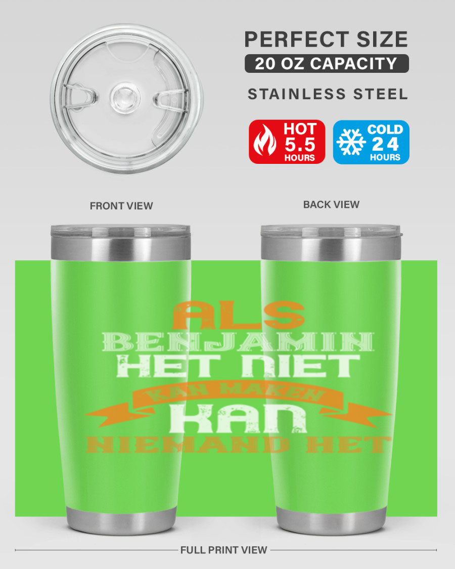 A stylish 20oz and 30oz stainless steel tumbler with a press-in lid, designed for keeping drinks hot or cold, featuring a unique print for grandpa or papa.