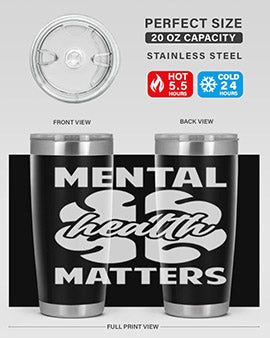 Alzheimer's Awareness 20oz Tumbler featuring double wall vacuum stainless steel design with a vibrant print promoting Alzheimer's awareness.