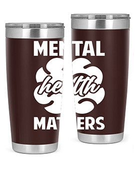 Alzheimer's Awareness 20oz Tumbler featuring double wall vacuum stainless steel design with a vibrant print promoting Alzheimer's awareness.