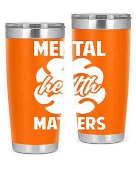 Alzheimer's Awareness 20oz Tumbler featuring double wall vacuum stainless steel design with a vibrant print promoting Alzheimer's awareness.