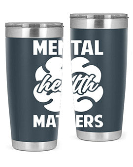 Alzheimer's Awareness 20oz Tumbler featuring double wall vacuum stainless steel design with a vibrant print promoting Alzheimer's awareness.