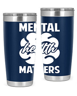 Alzheimer's Awareness 20oz Tumbler featuring double wall vacuum stainless steel design with a vibrant print promoting Alzheimer's awareness.