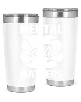 Alzheimer's Awareness 20oz Tumbler featuring double wall vacuum stainless steel design with a vibrant print promoting Alzheimer's awareness.