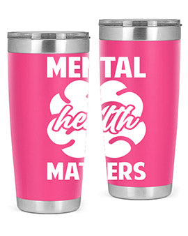 Alzheimer's Awareness 20oz Tumbler featuring double wall vacuum stainless steel design with a vibrant print promoting Alzheimer's awareness.