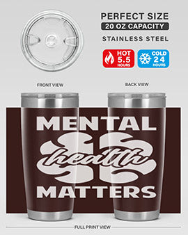 Alzheimer's Awareness 20oz Tumbler featuring double wall vacuum stainless steel design with a vibrant print promoting Alzheimer's awareness.