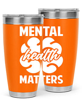 Alzheimer's Awareness 20oz Tumbler featuring double wall vacuum stainless steel design with a vibrant print promoting Alzheimer's awareness.