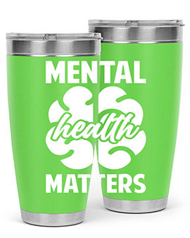 Alzheimer's Awareness 20oz Tumbler featuring double wall vacuum stainless steel design with a vibrant print promoting Alzheimer's awareness.