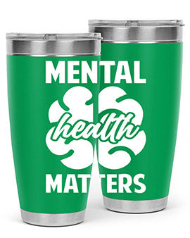 Alzheimer's Awareness 20oz Tumbler featuring double wall vacuum stainless steel design with a vibrant print promoting Alzheimer's awareness.