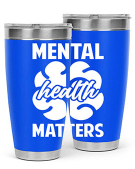 Alzheimer's Awareness 20oz Tumbler featuring double wall vacuum stainless steel design with a vibrant print promoting Alzheimer's awareness.