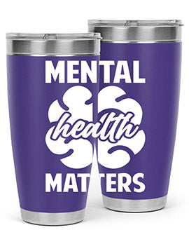 Alzheimer's Awareness 20oz Tumbler featuring double wall vacuum stainless steel design with a vibrant print promoting Alzheimer's awareness.