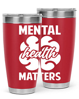 Alzheimer's Awareness 20oz Tumbler featuring double wall vacuum stainless steel design with a vibrant print promoting Alzheimer's awareness.