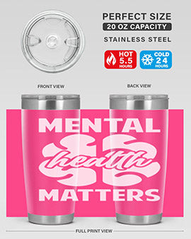 Alzheimer's Awareness 20oz Tumbler featuring double wall vacuum stainless steel design with a vibrant print promoting Alzheimer's awareness.