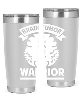 Alzheimer's Awareness 20oz tumbler featuring double wall vacuum stainless steel design with a drink-thru lid, showcasing a vibrant awareness print.