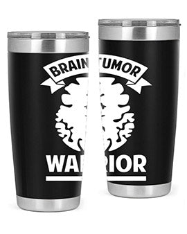 Alzheimer's Awareness 20oz tumbler featuring double wall vacuum stainless steel design with a drink-thru lid, showcasing a vibrant awareness print.