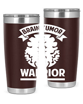 Alzheimer's Awareness 20oz tumbler featuring double wall vacuum stainless steel design with a drink-thru lid, showcasing a vibrant awareness print.