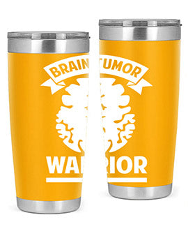 Alzheimer's Awareness 20oz tumbler featuring double wall vacuum stainless steel design with a drink-thru lid, showcasing a vibrant awareness print.