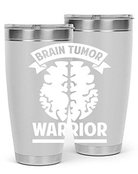 Alzheimer's Awareness 20oz tumbler featuring double wall vacuum stainless steel design with a drink-thru lid, showcasing a vibrant awareness print.