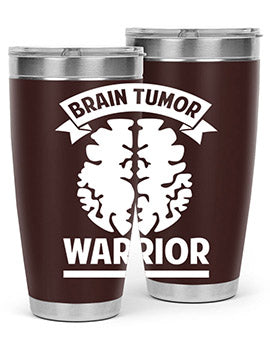 Alzheimer's Awareness 20oz tumbler featuring double wall vacuum stainless steel design with a drink-thru lid, showcasing a vibrant awareness print.
