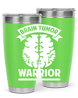 Alzheimer's Awareness 20oz tumbler featuring double wall vacuum stainless steel design with a drink-thru lid, showcasing a vibrant awareness print.