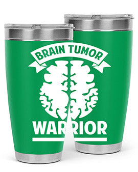 Alzheimer's Awareness 20oz tumbler featuring double wall vacuum stainless steel design with a drink-thru lid, showcasing a vibrant awareness print.