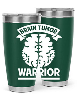 Alzheimer's Awareness 20oz tumbler featuring double wall vacuum stainless steel design with a drink-thru lid, showcasing a vibrant awareness print.