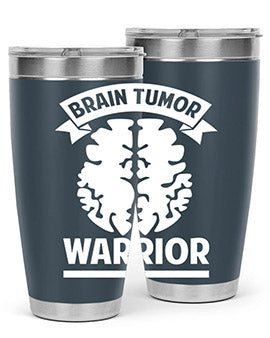 Alzheimer's Awareness 20oz tumbler featuring double wall vacuum stainless steel design with a drink-thru lid, showcasing a vibrant awareness print.