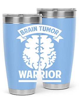 Alzheimer's Awareness 20oz tumbler featuring double wall vacuum stainless steel design with a drink-thru lid, showcasing a vibrant awareness print.