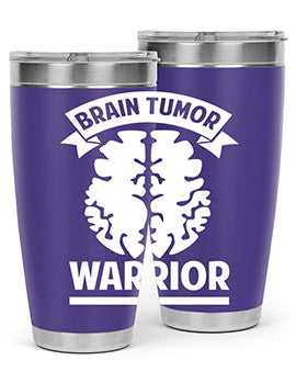 Alzheimer's Awareness 20oz tumbler featuring double wall vacuum stainless steel design with a drink-thru lid, showcasing a vibrant awareness print.