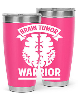Alzheimer's Awareness 20oz tumbler featuring double wall vacuum stainless steel design with a drink-thru lid, showcasing a vibrant awareness print.