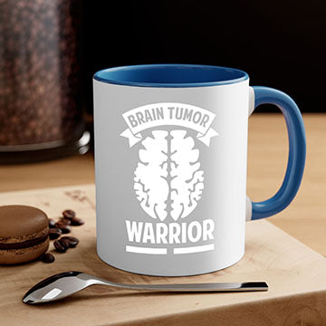 Alzheimer's awareness mug featuring a glossy finish, colorful handle, and interior, available in multiple colors and sizes.