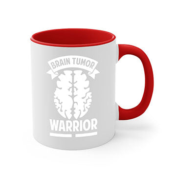 Alzheimer's awareness mug featuring a glossy finish, colorful handle, and interior, available in multiple colors and sizes.