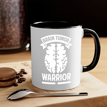 Alzheimer's awareness mug featuring a glossy finish, colorful handle, and interior, available in multiple colors and sizes.