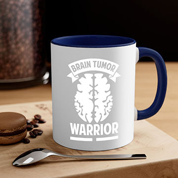 Alzheimer's awareness mug featuring a glossy finish, colorful handle, and interior, available in multiple colors and sizes.