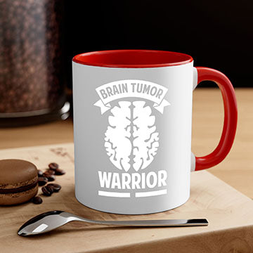 Alzheimer's awareness mug featuring a glossy finish, colorful handle, and interior, available in multiple colors and sizes.