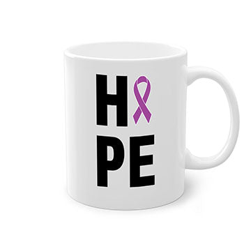 Alzheimer's Awareness Style 35# Mug with colorful handle and glossy finish, available in multiple colors and sizes.
