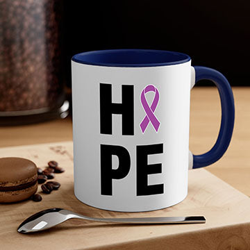 Alzheimer's Awareness Style 35# Mug with colorful handle and glossy finish, available in multiple colors and sizes.