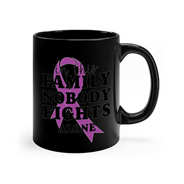 Alzheimer's awareness mug featuring a two-tone design with a colored handle and glossy finish, available in multiple colors.