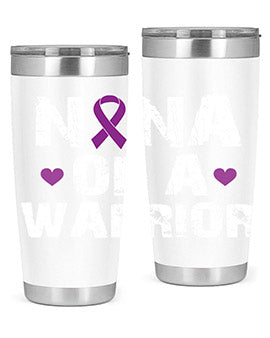 Alzheimer's Awareness Style 87# Tumbler featuring double wall vacuum stainless steel design, available in 20oz and 30oz sizes.