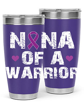 Alzheimer's Awareness Style 87# Tumbler featuring double wall vacuum stainless steel design, available in 20oz and 30oz sizes.