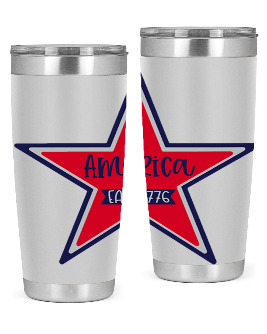 America East Style 144# 20oz tumbler featuring a double wall vacuum design with a copper lining, perfect for hot and cold beverages.