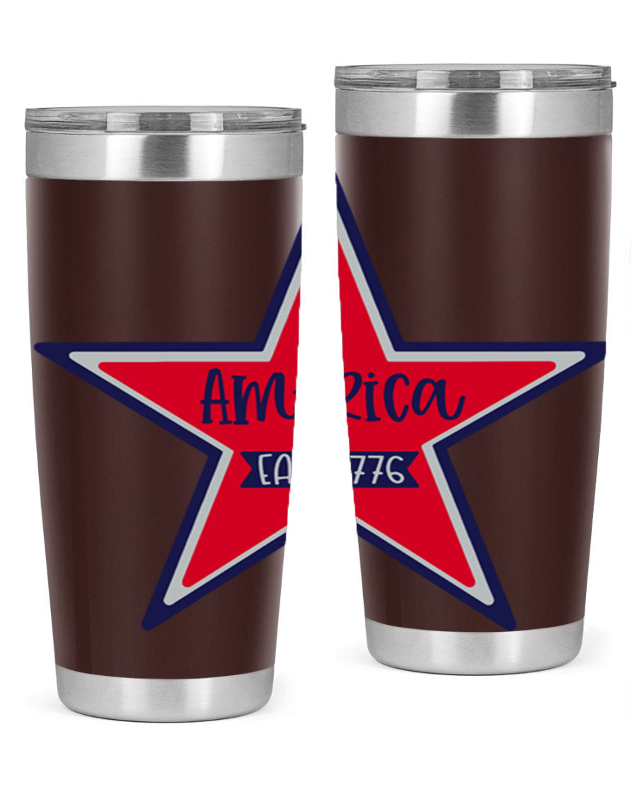 America East Style 144# 20oz tumbler featuring a double wall vacuum design with a copper lining, perfect for hot and cold beverages.