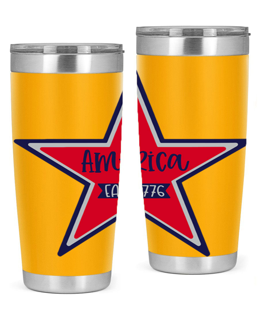 America East Style 144# 20oz tumbler featuring a double wall vacuum design with a copper lining, perfect for hot and cold beverages.
